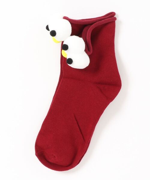 Anuenue（アヌエヌエ）の「キョロキョロ付き ショートソックス靴下（ソックス/靴下・キッズ・ホワイト/ライトブルー/ブラック/ベージュ/パープル/グレー/レッド/イエロー/オレンジ/ブルー/グリーン/ダークグレー/マスタード/ワインレッド/ライトパープル/ピンク/ライトピンク/サーモンピンク/黄緑系/ピンク系1・FREE）」の19枚目の写真