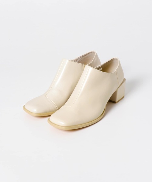 SENSE OF PLACE by URBAN RESEARCH(センスオブプレイスバイアーバンリサーチ)の「スクエアトウブーティー(ブーツ・レディース・ブラック/モカ/アイボリー・SMALL/LARGE/MEDIUM)」の4枚目の写真