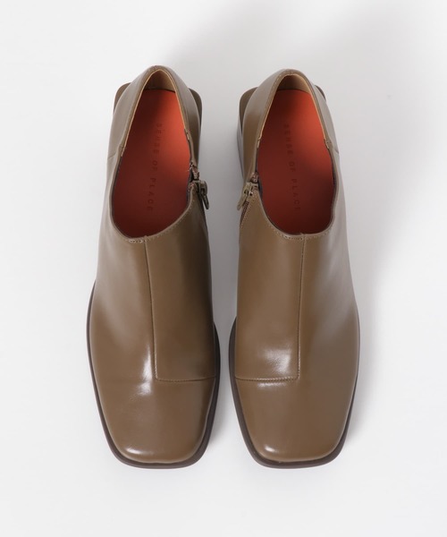 SENSE OF PLACE by URBAN RESEARCH(センスオブプレイスバイアーバンリサーチ)の「スクエアトウブーティー(ブーツ・レディース・ブラック/モカ/アイボリー・SMALL/LARGE/MEDIUM)」の7枚目の写真