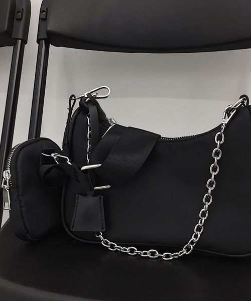 meJane（ミージェーン）の「ポーチ付きショルダーバッグ（ショルダーバッグ・レディース・ブラック・FREE）」の5枚目の写真