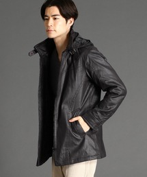 HIDEAWAYS NICOLE | レザー調プリントスウェードコート(その他アウター)