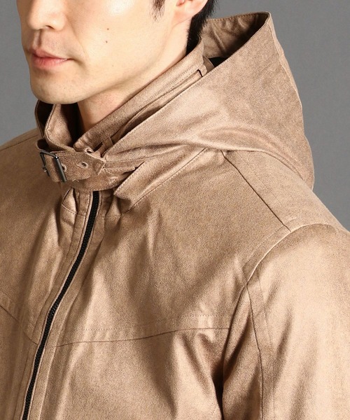 HIDEAWAYS NICOLE(ハイダウェイニコル)の「レザー調プリントスウェードコート(その他アウター・メンズ・オフホワイト/ブラック/ベージュ・MEDIUM/LARGE/X-LARGE)」の6枚目の写真