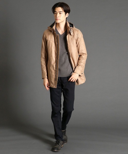 HIDEAWAYS NICOLE(ハイダウェイニコル)の「レザー調プリントスウェードコート(その他アウター・メンズ・オフホワイト/ブラック/ベージュ・MEDIUM/LARGE/X-LARGE)」の17枚目の写真