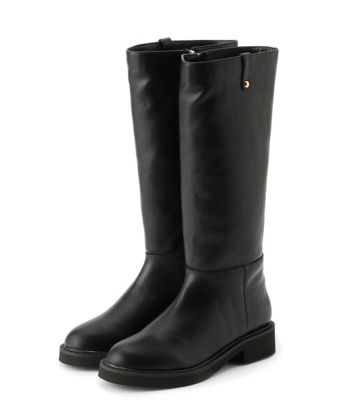 grove（グローブ）の「◆やわらかロングブーツ（ブーツ・レディース・ブラック系3/ブラック・35/45）」の3枚目の写真