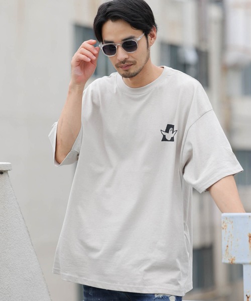 Mark Gonzales（マーク・ゴンザレス）の「Mark Gonzales(マーク ゴンザレス)バックプリントフォト風イラストTシャツ（Tシャツ/カットソー・メンズ・ホワイト/ライトグレー・XL/M/L）」の13枚目の写真