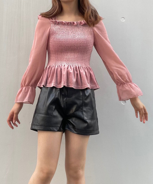 titty＆Co. PETIT（ティティアンドコープティ）の「【titty&Co.PETIT】フェイクレザーベルトショーパン（その他パンツ・レディース・ブラック/ブラウン・SMALL/MEDIUM/LARGE）」の7枚目の写真