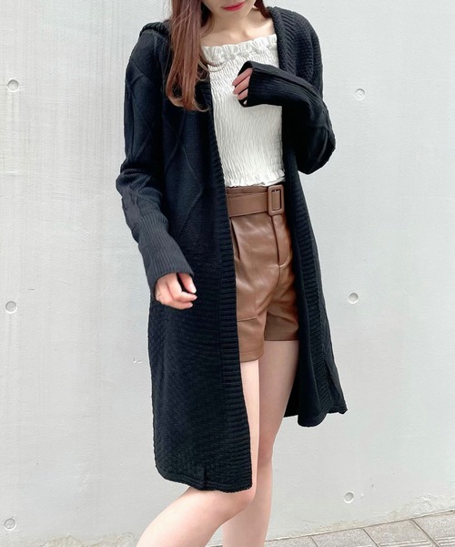 titty＆Co. PETIT（ティティアンドコープティ）の「【titty&Co.PETIT】フェイクレザーベルトショーパン（その他パンツ・レディース・ブラック/ブラウン・SMALL/MEDIUM/LARGE）」の14枚目の写真