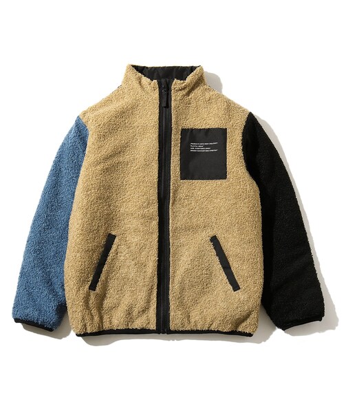 THE SHOP TK (ザ ショップ ティーケー )の「◆【160cmまで】リバーシブル星柄ボアブルゾン(ブルゾン・キッズ・ブラック/ベージュ系4/カーキ/ブルー系4・16/15 )」の3枚目の写真