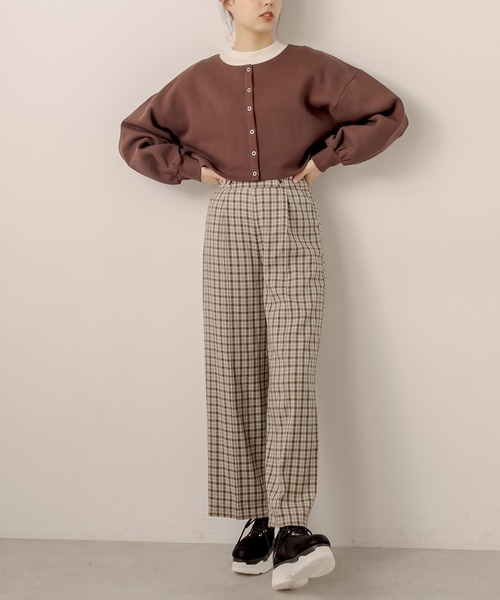 OLIVE des OLIVE（オリーブデオリーブ）の「ハイウエストワイドパンツ（その他パンツ・レディース・ベージュ/ブラック/ブラウン・FREE）」の3枚目の写真