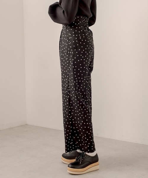 OLIVE des OLIVE（オリーブデオリーブ）の「ハイウエストワイドパンツ（その他パンツ・レディース・ベージュ/ブラック/ブラウン・FREE）」の5枚目の写真