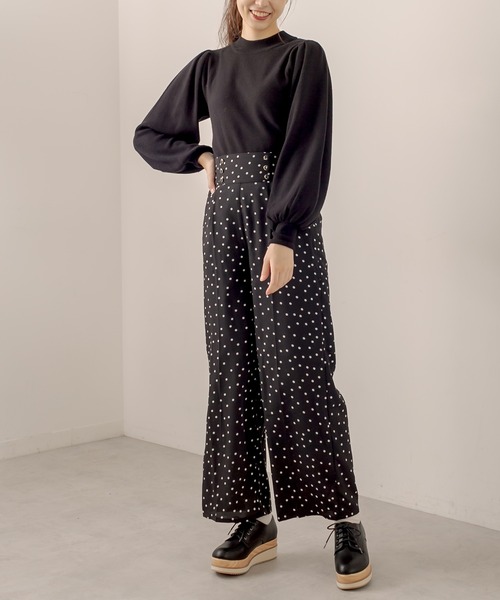 OLIVE des OLIVE（オリーブデオリーブ）の「ハイウエストワイドパンツ（その他パンツ・レディース・ベージュ/ブラック/ブラウン・FREE）」の7枚目の写真