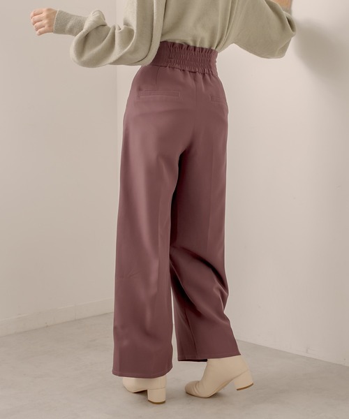 OLIVE des OLIVE（オリーブデオリーブ）の「ハイウエストワイドパンツ（その他パンツ・レディース・ベージュ/ブラック/ブラウン・FREE）」の12枚目の写真