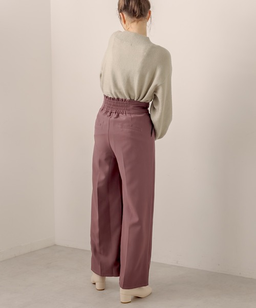 OLIVE des OLIVE（オリーブデオリーブ）の「ハイウエストワイドパンツ（その他パンツ・レディース・ベージュ/ブラック/ブラウン・FREE）」の15枚目の写真