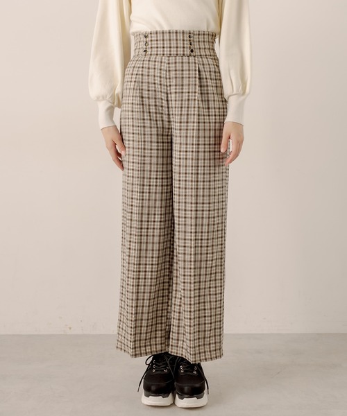 OLIVE des OLIVE（オリーブデオリーブ）の「ハイウエストワイドパンツ（その他パンツ・レディース・ベージュ/ブラック/ブラウン・FREE）」の18枚目の写真