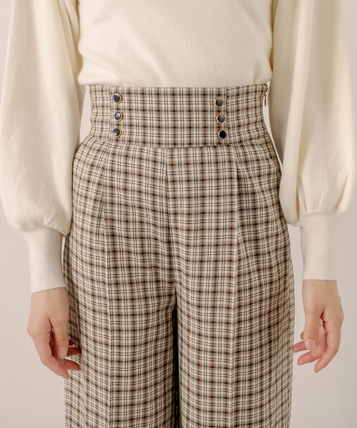 OLIVE des OLIVE（オリーブデオリーブ）の「ハイウエストワイドパンツ（その他パンツ・レディース・ベージュ/ブラック/ブラウン・FREE）」の22枚目の写真