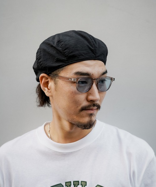 Subciety（サブサエティ）の「NYLON BERET（ハンチング/ベレー帽・メンズ・ブラック/カーキ・FREE）」の2枚目の写真