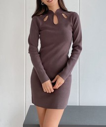 Vicente | Keyhole stretch onepiece(ワンピース)