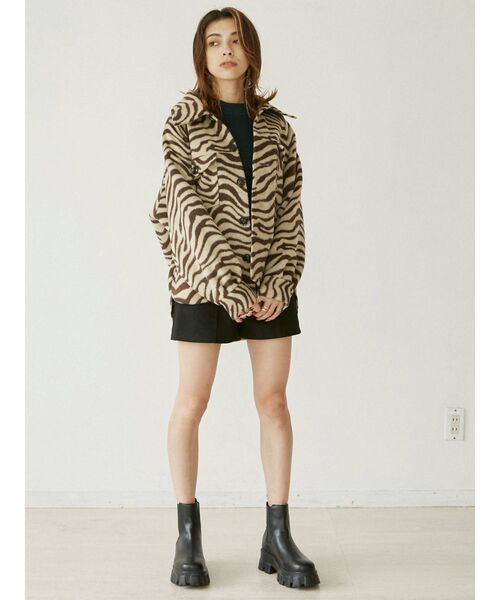 EVRIS(エヴリス)の「フェイクウールシャツ(シャツ/ブラウス・レディース・ブラック/パープル/その他1・FREE)」の16枚目の写真