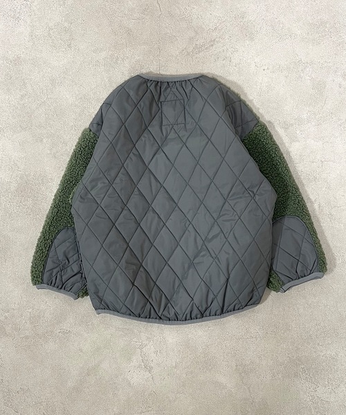 GERRY(ジェリー)の「【GERRY】 切替ボアジャケット(90~160cm)(その他アウター・キッズ・オフホワイト/カーキ・90/100/110/120/130/140/150/160)」の7枚目の写真