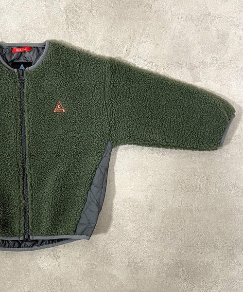 GERRY(ジェリー)の「【GERRY】 切替ボアジャケット(90~160cm)(その他アウター・キッズ・オフホワイト/カーキ・90/100/110/120/130/140/150/160)」の6枚目の写真