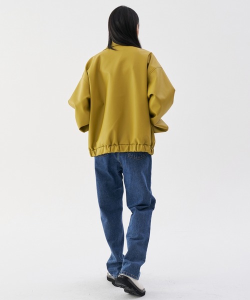 FEKETE（フェケテ）の「FEKETE VEGAN LEATHER WIDE SLEEVE BLOUSON（ブルゾン・メンズ・ブラック/ベージュ/マスタード・FREE）」の10枚目の写真