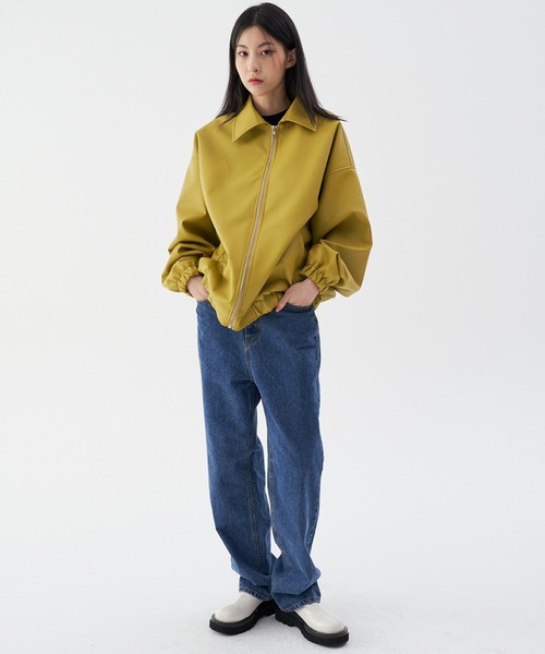 FEKETE（フェケテ）の「FEKETE VEGAN LEATHER WIDE SLEEVE BLOUSON（ブルゾン・メンズ・ブラック/ベージュ/マスタード・FREE）」の15枚目の写真