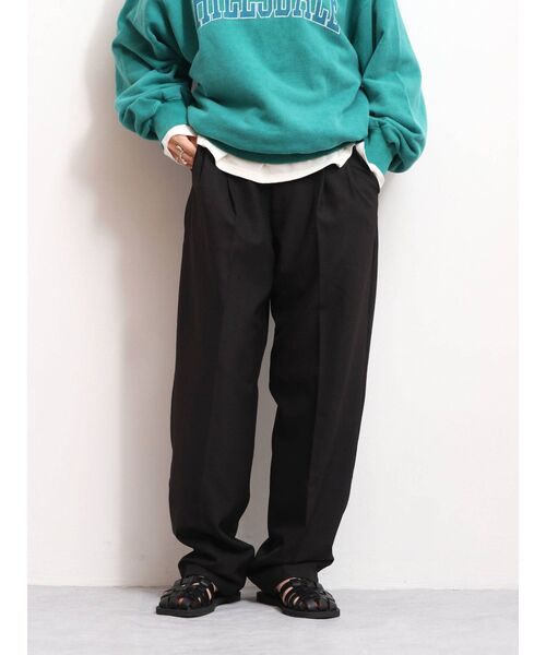 Ungrid(アングリッド)の「ハイウエストルーズテーパードパンツ(スラックス・レディース・ブラック/ブルー/アイボリー・SMALL/MEDIUM)」の15枚目の写真