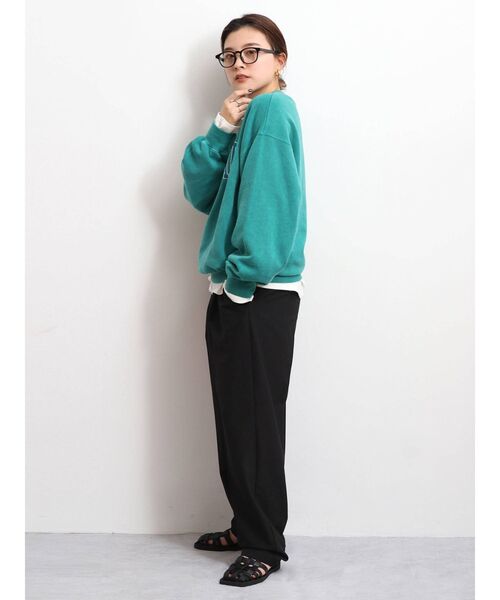 Ungrid(アングリッド)の「ハイウエストルーズテーパードパンツ(スラックス・レディース・ブラック/ブルー/アイボリー・SMALL/MEDIUM)」の18枚目の写真