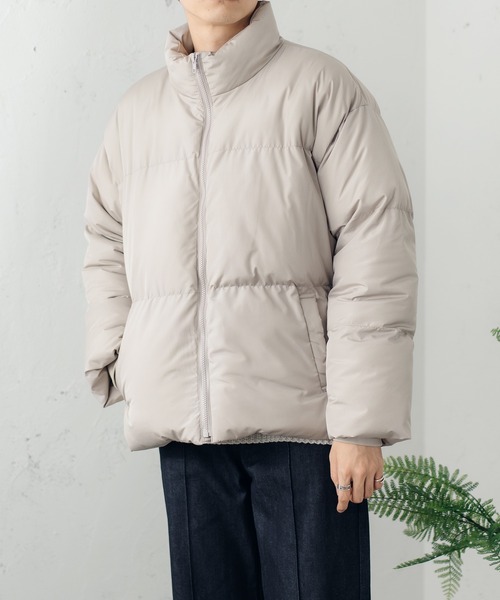 スタンドネック中綿ショートブルゾン（ダウンジャケット/コート
