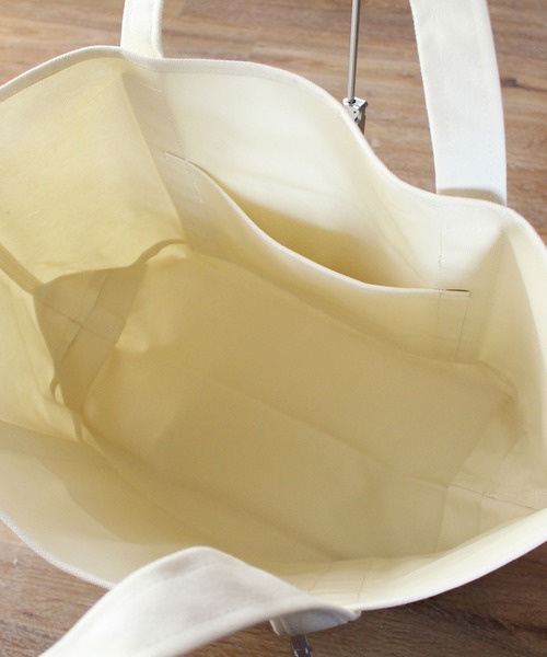 MAKE UP(メイクアップ)の「MAKE UP TIMELESS TIMELESS キャンバストートバッグL(バンダナ付)(トートバッグ・メンズ・オフホワイト/ネイビー/グレー/ブラック・FREE)」の15枚目の写真