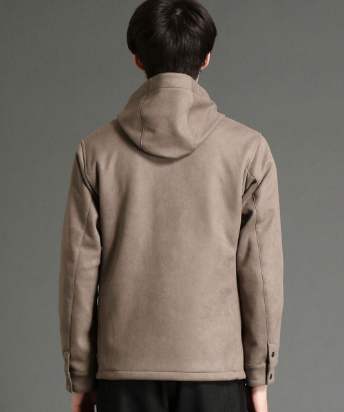 HIDEAWAYS NICOLE（ハイダウェイニコル）の「ムラプリントスウェード中綿ブルゾン（ブルゾン・メンズ・オレンジ/シルバーグレー/キャメル/グレイッシュベージュ・MEDIUM/LARGE/X-LARGE）」の21枚目の写真