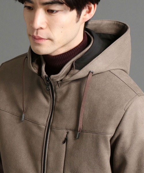 HIDEAWAYS NICOLE（ハイダウェイニコル）の「ムラプリントスウェード中綿ブルゾン（ブルゾン・メンズ・オレンジ/シルバーグレー/キャメル/グレイッシュベージュ・MEDIUM/LARGE/X-LARGE）」の19枚目の写真