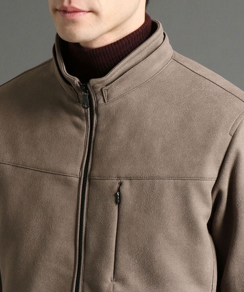 HIDEAWAYS NICOLE（ハイダウェイニコル）の「ムラプリントスウェード中綿ブルゾン（ブルゾン・メンズ・オレンジ/シルバーグレー/キャメル/グレイッシュベージュ・MEDIUM/LARGE/X-LARGE）」の18枚目の写真