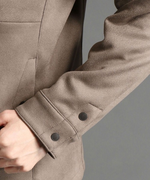 HIDEAWAYS NICOLE（ハイダウェイニコル）の「ムラプリントスウェード中綿ブルゾン（ブルゾン・メンズ・オレンジ/シルバーグレー/キャメル/グレイッシュベージュ・MEDIUM/LARGE/X-LARGE）」の16枚目の写真