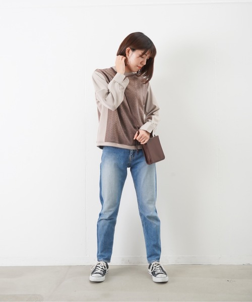 RODEO（ロデオ）の「RODEO ロデオ トロンプルイユプルオーバー（Tシャツ/カットソー・レディース・ベージュ/オフホワイト・FREE）」の11枚目の写真