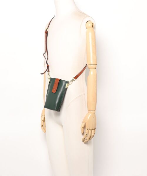 DEVICE(デバイス)の「本革 レザー シンプル ベルト デザイン スマホケース ミニ トート ショルダーバッグ(ショルダーバッグ・レディース・ブラック/ブラウン/グリーン/グレー・FREE)」の20枚目の写真