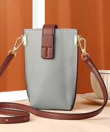 DEVICE（デバイス）の「本革 レザー シンプル ベルト デザイン スマホケース ミニ トート ショルダーバッグ（ショルダーバッグ）」