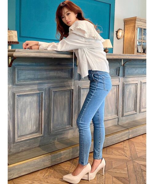 RESEXXY（リゼクシー）の「ボリュームスリーブラッフルブラウス（シャツ/ブラウス・レディース・ホワイト/ブラック/オレンジ・FREE）」の16枚目の写真