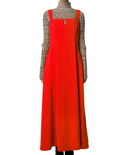 LE CIEL BLEU(ルシェルブルー)の「コルセットディティールドレス / Corset Detail Dress(ワンピース・レディース・チャコールグレー/レッド・38/36)」の5枚目の写真