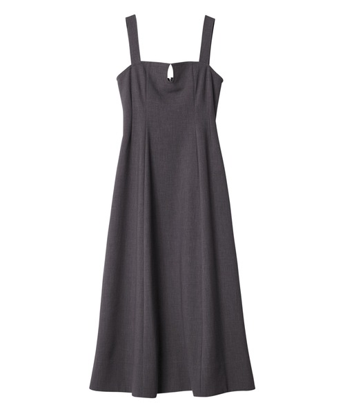 LE CIEL BLEU(ルシェルブルー)の「コルセットディティールドレス / Corset Detail Dress(ワンピース・レディース・チャコールグレー/レッド・38/36)」の4枚目の写真