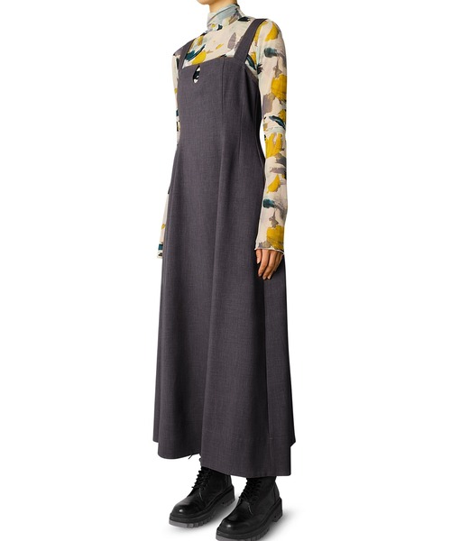 LE CIEL BLEU(ルシェルブルー)の「コルセットディティールドレス / Corset Detail Dress(ワンピース・レディース・チャコールグレー/レッド・38/36)」の13枚目の写真