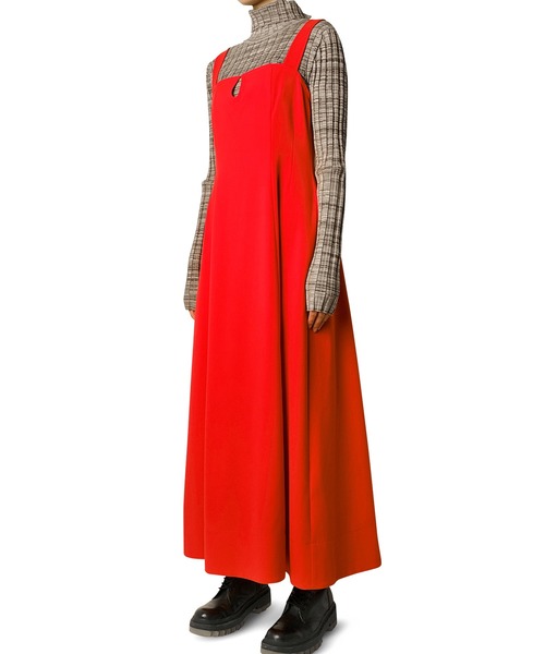 LE CIEL BLEU(ルシェルブルー)の「コルセットディティールドレス / Corset Detail Dress(ワンピース・レディース・チャコールグレー/レッド・38/36)」の14枚目の写真