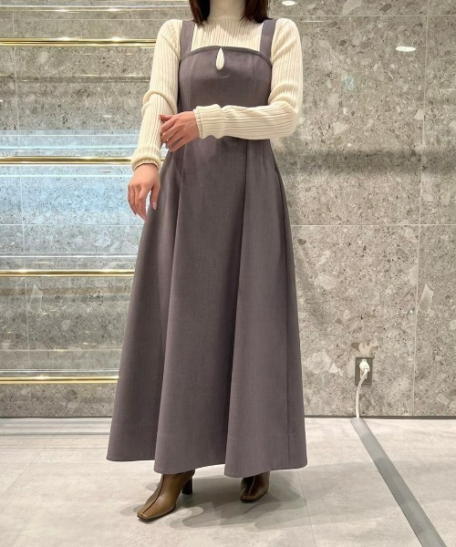 LE CIEL BLEU(ルシェルブルー)の「コルセットディティールドレス / Corset Detail Dress(ワンピース・レディース・チャコールグレー/レッド・38/36)」の15枚目の写真