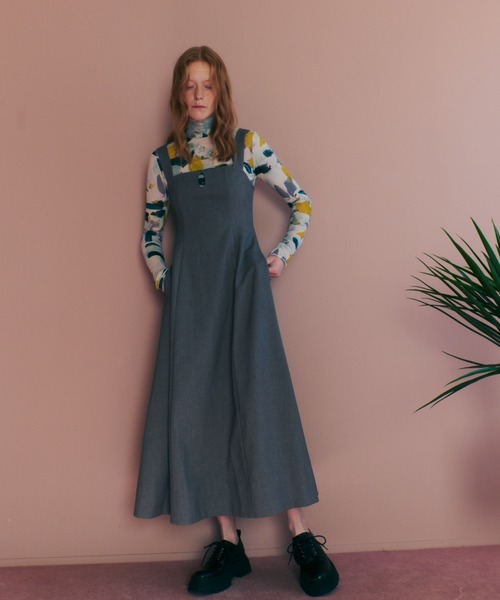 LE CIEL BLEU(ルシェルブルー)の「コルセットディティールドレス / Corset Detail Dress(ワンピース・レディース・チャコールグレー/レッド・38/36)」の16枚目の写真