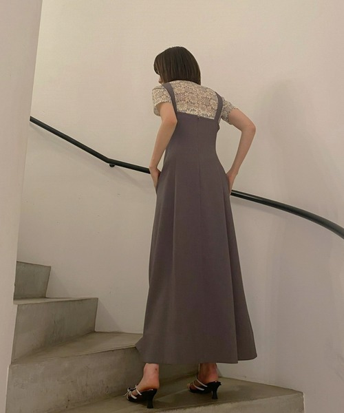 LE CIEL BLEU(ルシェルブルー)の「コルセットディティールドレス / Corset Detail Dress(ワンピース・レディース・チャコールグレー/レッド・38/36)」の21枚目の写真