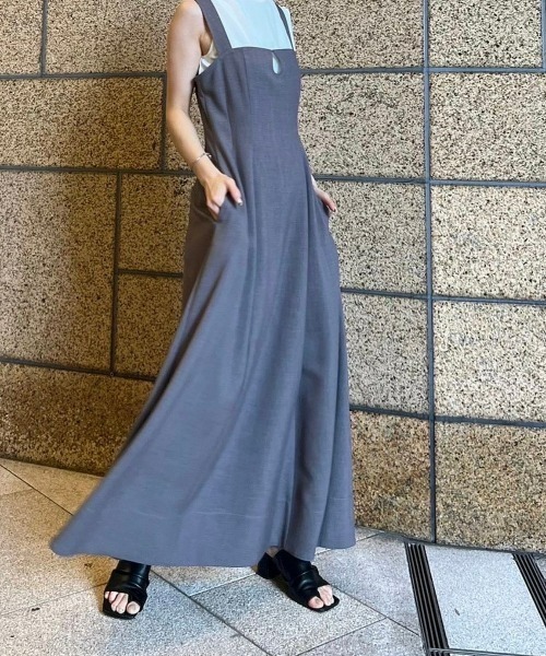 LE CIEL BLEU(ルシェルブルー)の「コルセットディティールドレス / Corset Detail Dress(ワンピース・レディース・チャコールグレー/レッド・38/36)」の17枚目の写真