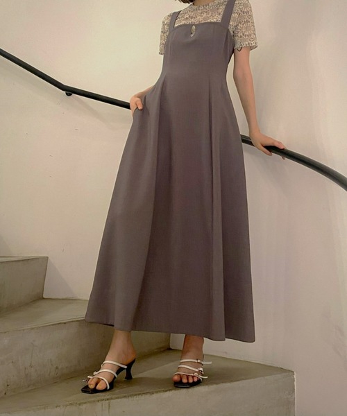 LE CIEL BLEU(ルシェルブルー)の「コルセットディティールドレス / Corset Detail Dress(ワンピース・レディース・チャコールグレー/レッド・38/36)」の20枚目の写真