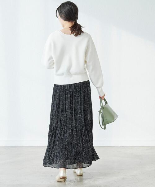 green label relaxing(グリーンレーベルリラクシング)の「Wフェイス 3WAY カーディガン -ウォッシャブル-(カーディガン/ボレロ・レディース・ホワイト/ダークグレー/オレンジ/ケリー・FREE)」の14枚目の写真