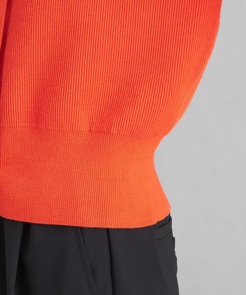 green label relaxing(グリーンレーベルリラクシング)の「Wフェイス 3WAY カーディガン -ウォッシャブル-(カーディガン/ボレロ・レディース・ホワイト/ダークグレー/オレンジ/ケリー・FREE)」の18枚目の写真