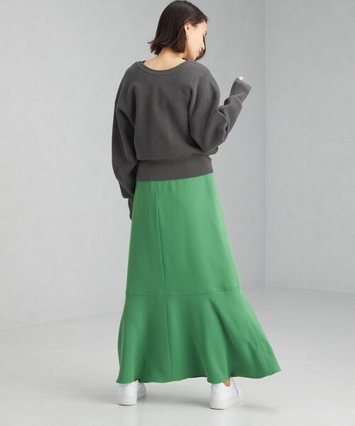 green label relaxing(グリーンレーベルリラクシング)の「Wフェイス 3WAY カーディガン -ウォッシャブル-(カーディガン/ボレロ・レディース・ホワイト/ダークグレー/オレンジ/ケリー・FREE)」の13枚目の写真